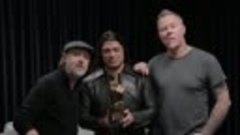 Metallica accept Best International Band supported by Austin...