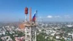 ‼️🇷🇺 Над самой высокой точкой Херсона водружён флаг России...