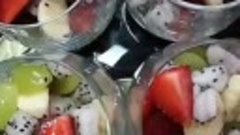Пошаговый рецепт фруктового салатика с питахайя