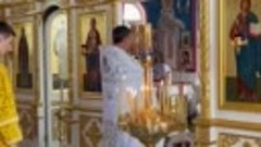 Частичка службы в храме Казанской иконы Божией Матери в аг.Л...