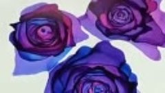 Творческий процесс рисования красивых роз. Удивительная техн...