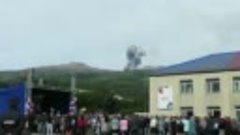 Извержение вулкана на линейке 1 сентября 