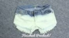 DIY Turn Your Old Pants Into Cool Bleached, Distressed Short...
