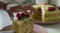 Творожный торт Наполеон