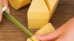 Подсказка для быстрой аккуратной нарезки сыра