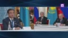 Путин на встрече с Токаевым