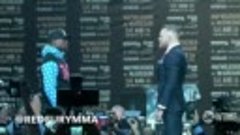 McGregor  vs Mayweather staredown