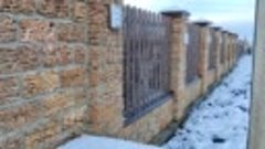 Распашные ворота с калиткой и ограждением в г. Михайловске