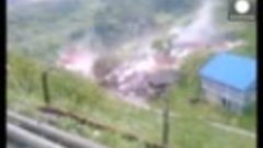 Video׃ Landslide destroys house in Bosnia as heavy floods hi...