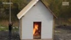 рекламный ролик cжигание дома