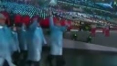 Казахстанская сборная на параде атлетов во время торжественн...