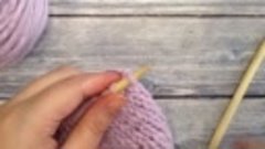 Как закрыть петли полым шнуром (i-cord), вязание спицами
