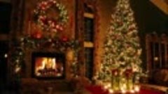 Classic Christmas Music with a Fireplace and Beautiful Backg...