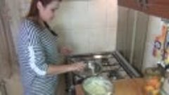 Оладьи на кефире с зелёным луком _ Green onion pancakes reci...