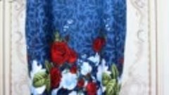 Платье Модель №168 синее с цветами (52-74) 1190р[СОНЛАЙН]