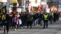 Kurden marschieren in Linz auf