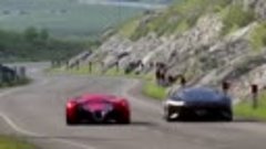 Battle Ferrari F80 Concept vs Mercdes-Benz Vision GT at High...