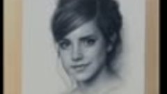 Igor Kazarin. Emma Watson. Рисование портрета Сухая кисть