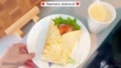 Вкусный завтрак в лепёшке за 10 минут