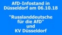 AfD-Infostand in Düsseldorf am 06.10.18