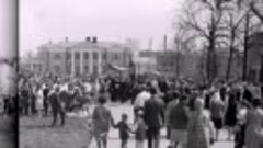 Вичужане на демонстрации в 1970-1980-х годах