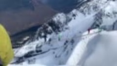 Снег, солнце и много людей в Сочи на высоте 2 320 метров над...