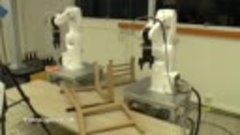 Сборка стула роботами