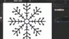 Снежинка в Adobe Illustrator