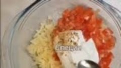 Котлеты с сыром и помидорами в духовке