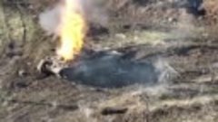 Дрон уничтожает русский танк