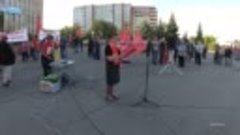 Митинг жителей Саяногорска против повышения пенсионного возр...