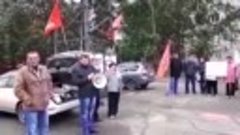 Митинг против повышения пенсионного возраста г.Славгород 02.