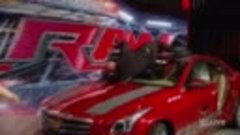 Brock Lesnar ломает Cadillac- Raw, July 6, 2015
