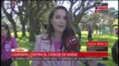 Caminata por el cáncer de mama Entrevista a Natalia Oreiro