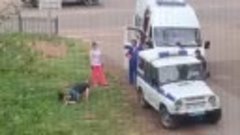 В Омске полицейский пнул собаку, которая заступилась за нетр...