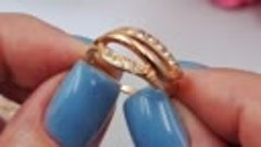Посмотрите какое классное кольцо. Высшее качество позолоты. ...