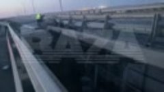 На Крымском мосту в районе 145 опоры произошло «чрезвычайное...