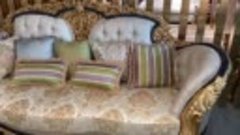 High end customized European style solid wood carving sofa s...
