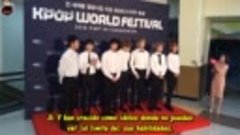 [Sub Español] 160930 - BTS in K-Pop World Festival Photo Wal...