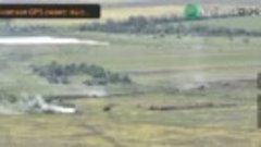 Русский танк против двух танков и восьми бронемашин.