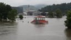 Hochwasser an der Donau Deggendorf Bayern (03-06-2013) TVV