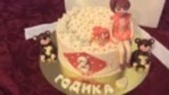 Торт тематический на день рождения девочке.