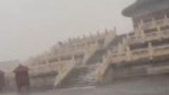 Тайфун в Пекине. Храм Неба