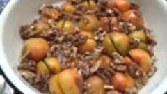 АБРИКОС. Янтарное абрикосовое варение с грецкими орехами на ...