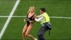 Liverpool and Tottenham _ Hot Girl Invades Pitch During Cham...