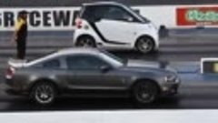 Smart Fortwo Brabus VS Ford Shelby Mustang GT500