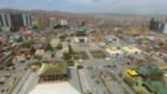 Улан-Батор - столица Монголии. Аэросъемка