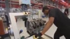 Завод AMG. Сборка двигателя m157 для S63 AMG.