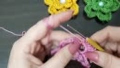 3D tığ işi örgü çiçek nasıl yapılır _ örgü çiçek modelleri