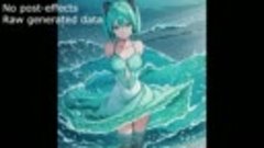 ++ Hatsune Miku in water dress, AI generated video. Tested u...